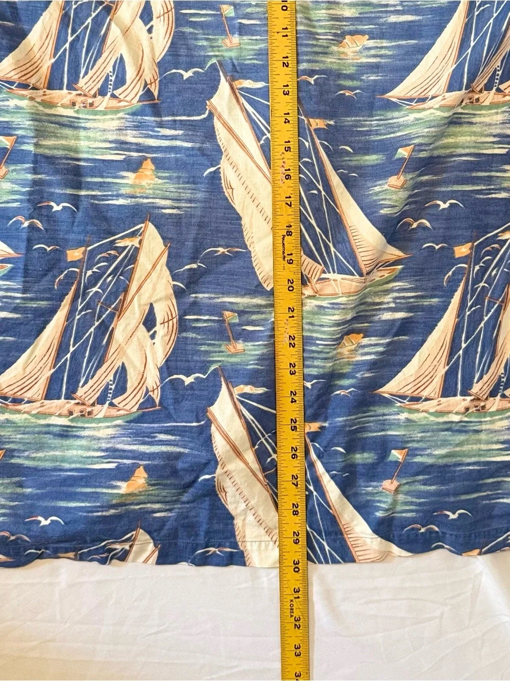 Polo Ralph Lauren Vintage Camp Shirt Men’s Lg Blue Nautical Short Sleeve (HH26)